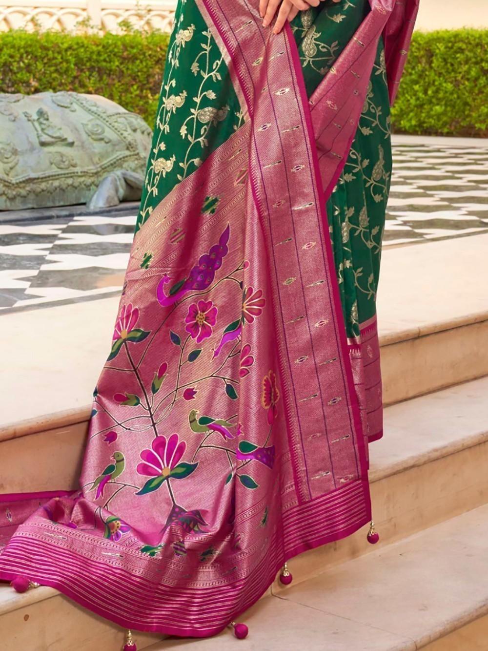 Vibrant color luxurious fabric exclusive attire crafted for elegance and style.