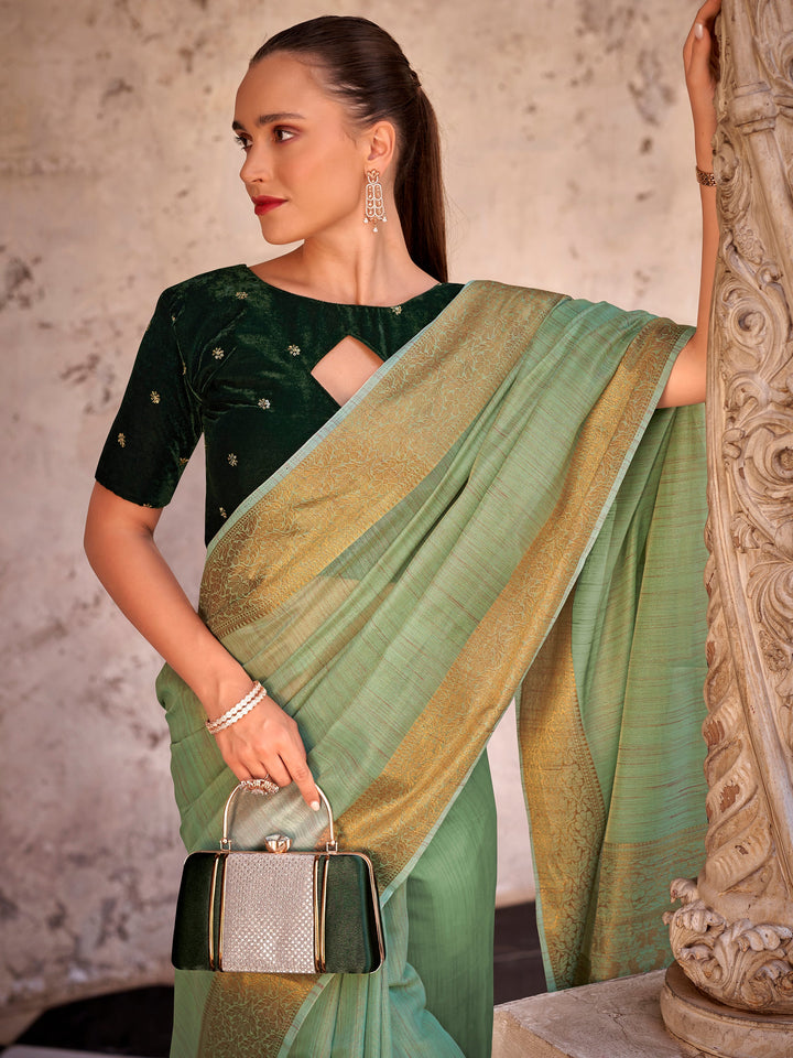 Vibrant color luxurious fabric exclusive attire crafted for elegance and style.