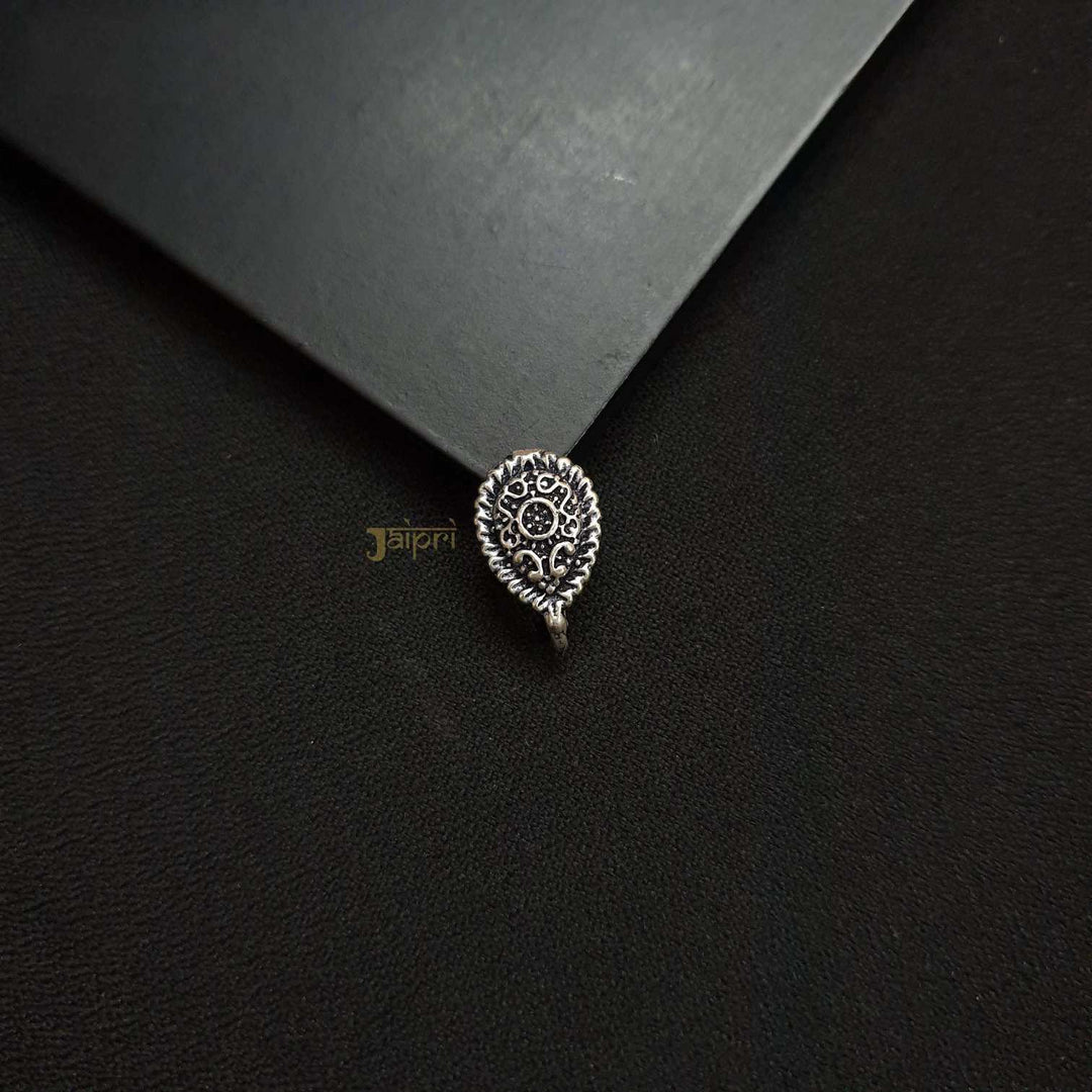 Elegant Floral Design Nose Pin | Hypoallergenic Sterling Silver