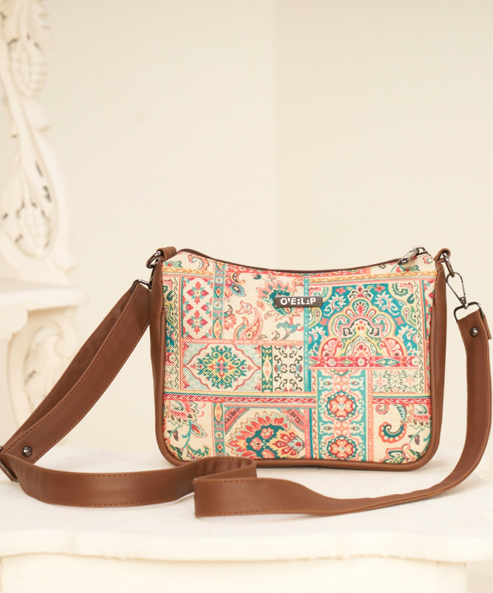 Ethnic Jute Crossbody Bag | Handcrafted Artisanal Design for Eco-Friendly Fashion