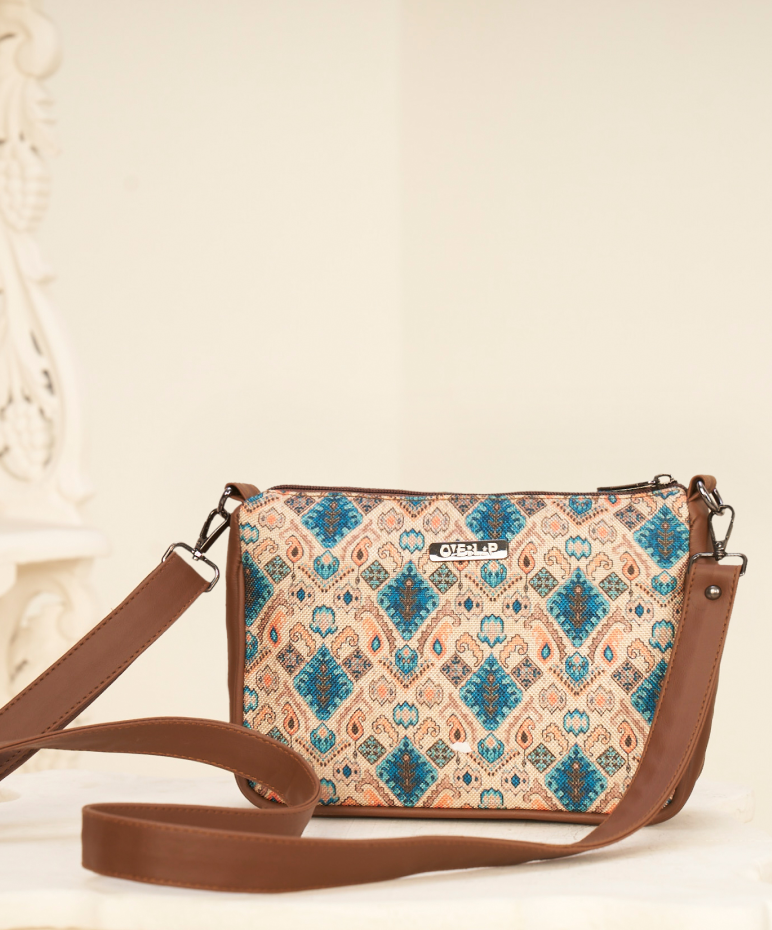 Ethnic Boho Jute Crossbody Bag | Handcrafted Eco-Friendly Fashion