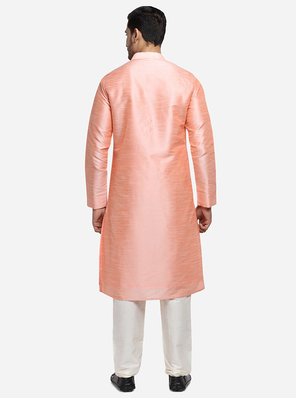 Comfortable peach kurta set, perfect for various occasions in the USA.