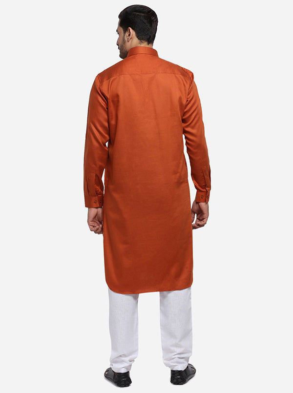 Comfortable self-stitched Pathani, ideal for stylish gatherings and events in the USA.