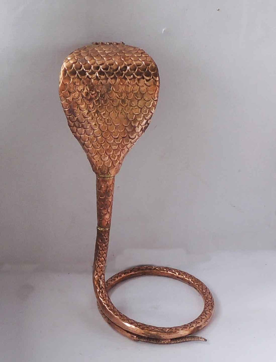 Copper Panch Mukhi Snake Pooja Item | 8.5-inch Decorative Copper Idol