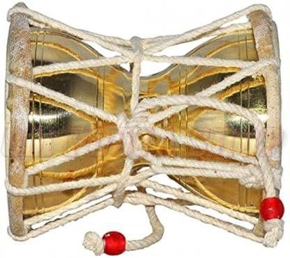 Brass Damru | Traditional Musical Instrument for Pooja and Rituals