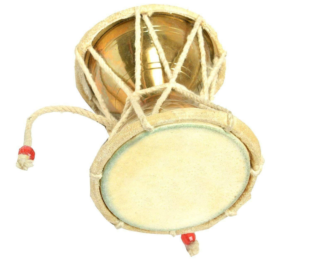 Brass Damru | Traditional Musical Instrument for Pooja and Meditation