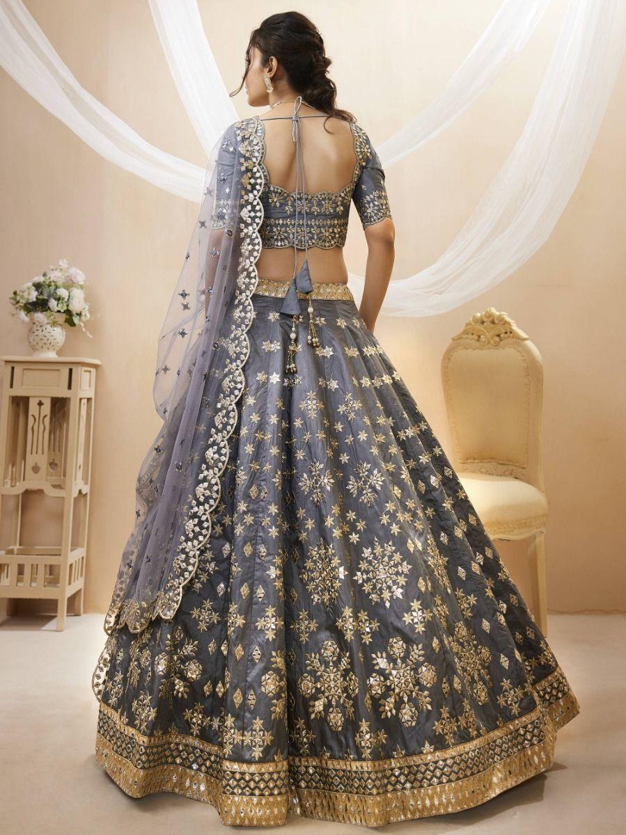 Traditional Indian Lehenga | Party Wear Choli with Paper Mirror Work