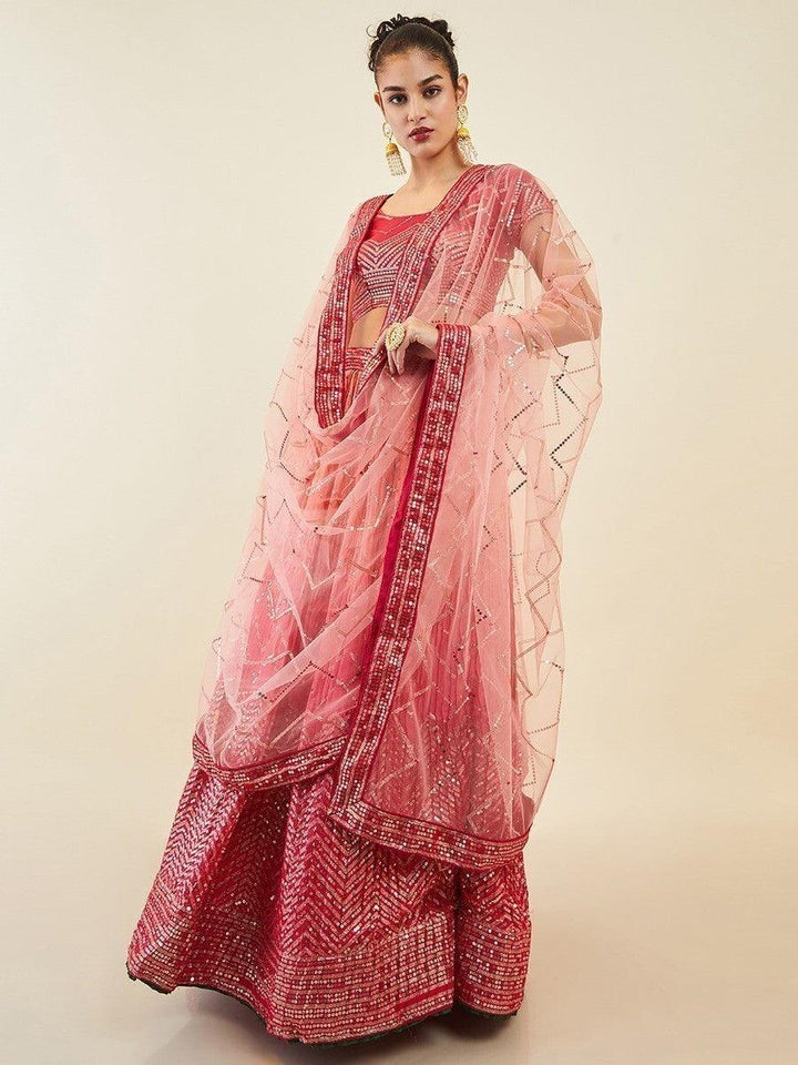 Enchanting Pink Art Silk Lehenga Choli | Sequins & Zari Embroidery Set