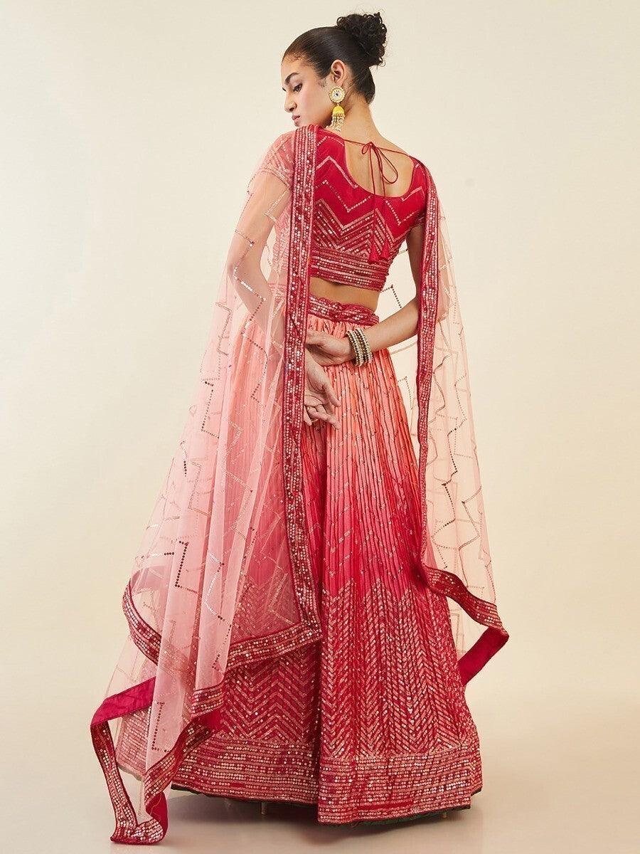 Enchanting Pink Art Silk Lehenga Choli | Sequins & Zari Embroidery Set