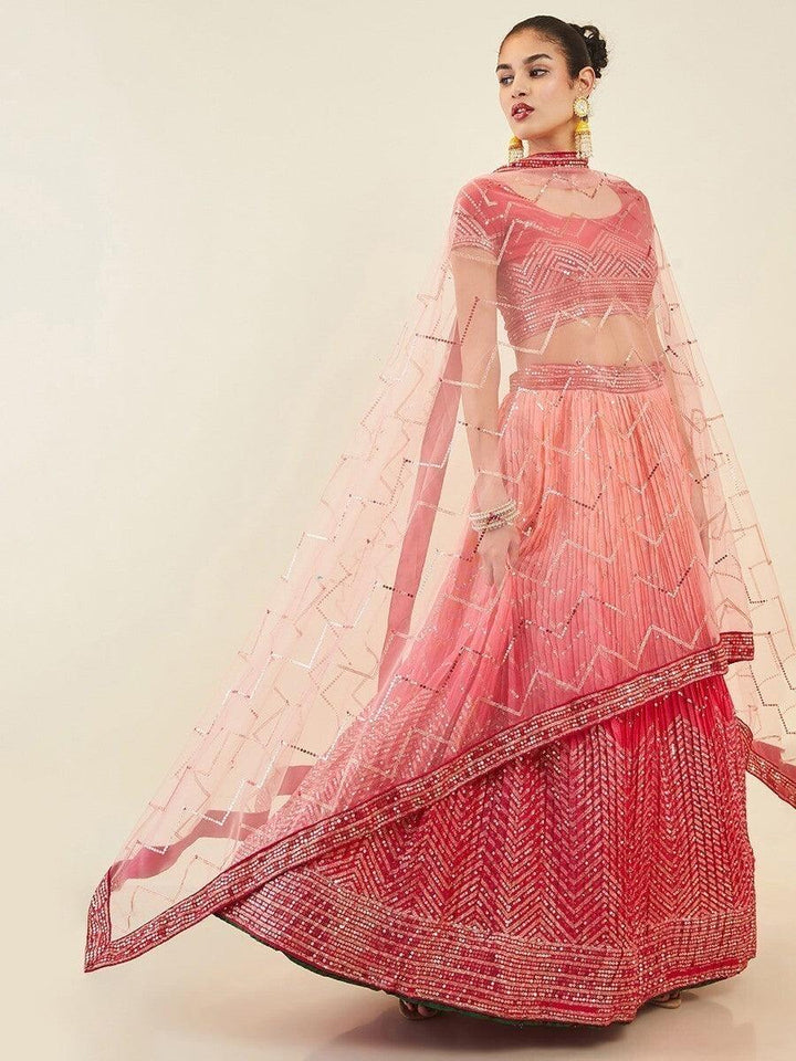 Enchanting Pink Art Silk Lehenga Choli | Sequins & Zari Embroidery Set