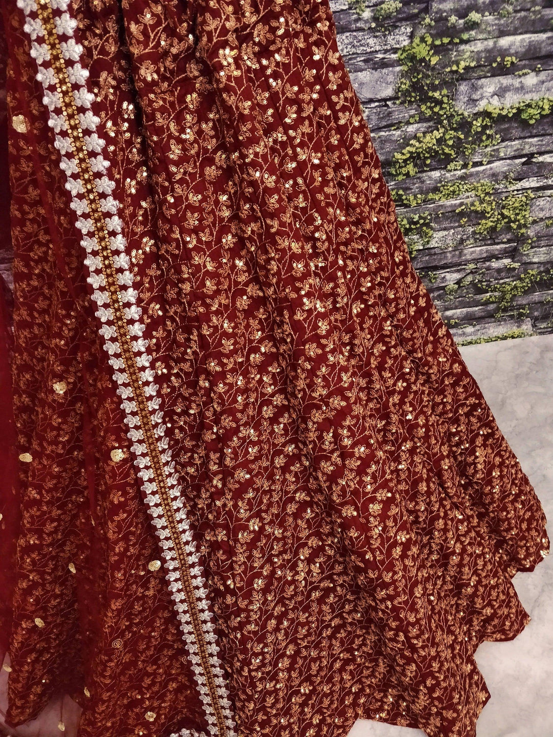 Designer Maroon Lehenga Choli Set | Perfect for Weddings & Festive Events