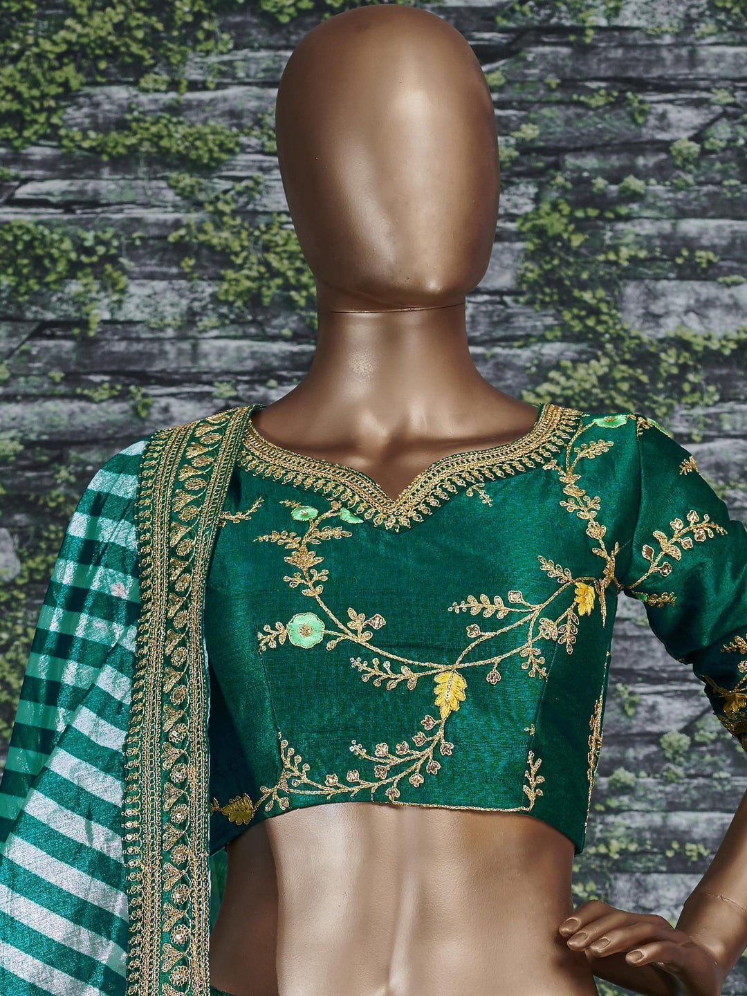 Exquisite Green Lehenga Choli | Perfect for Weddings & Receptions