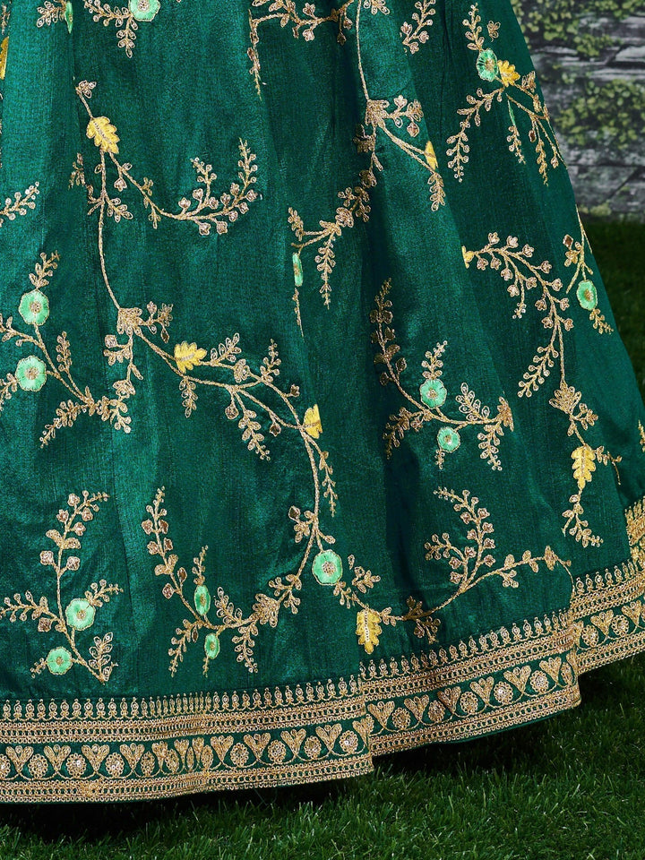 Exquisite Green Lehenga Choli | Perfect for Weddings & Receptions